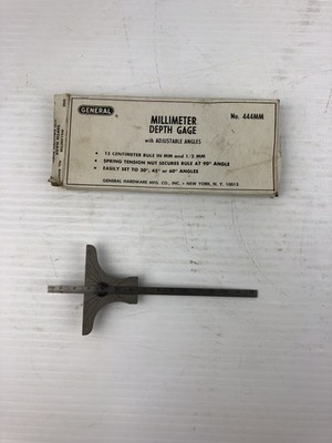 General Hardware Mfg. Co., Inc. 444 Millimeter Depth Gage with Adjustable Angles