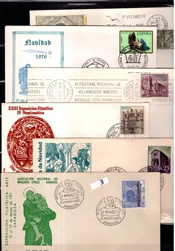 / SPAIN 1971 - 6 FDC - ARCHITECTURE - ART - PAINTING - RELIGION - CHILD