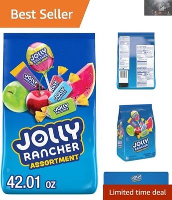Giant 42.01 oz Assorted Fruit Flavored Candy Bulk Bag - Perfect for Parties