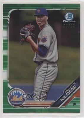 2019 Bowman Chrome Prospects Green Refractor 57/99 Franklyn Kilome #BCP-39 0oz9