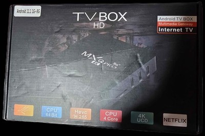 MXQ Pro 4K Ultra HD 64Bit Wifi Android 11 Quad Core Smart TV Box Media Player