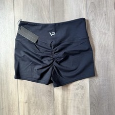 High Waist Scrunch Butt Shorts Women s Yoga Gym Fitness Athletic Black Size M