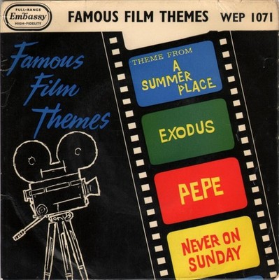 James Wright & His Orchestra - Famous Film Themes (7'', EP)