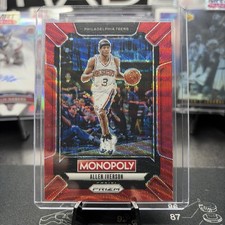 2024-25 Panini Prizm Monopoly - Legends Allen Iverson #LEG1 Ruby Red Wave