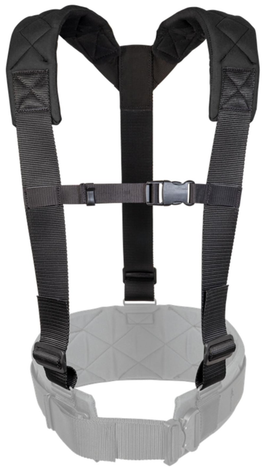 Ремни для инструментов Badger с 3-точечными комфортными подтяжками, черные