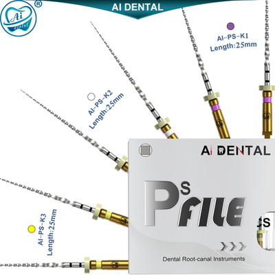 AI Dental Endodontic Rotary Pathfile Endo Root Canal File Niti 25mm #12/15/17
