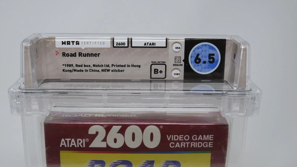 New Road Runner Looney Tunes Sealed Atari Video Game Wata Graded 6.5 B+ Seal! - Image 3 of 4