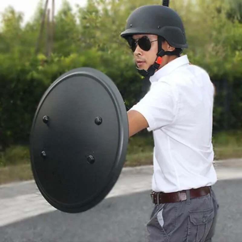 55cm Round Metal Anti-Riot Shield for Campus Security Protection