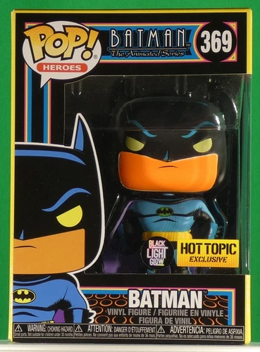 BATMAN BLACK LIGHT Exclusive Pop! Figure 369 | Hot Topic | DC BTAS | Funko