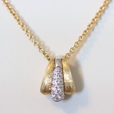 Collana con ciondolo MARCO BICEGO NUOVA Lucia in oro giallo 18 carati e diamanti