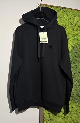 BURBERRY Hoodie Pullover schwarz kristallverziert EKD Gr. S UVP 750£ NEU UNISEX