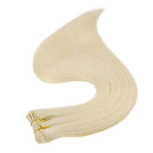 Sew in Weft Human Hair Extensions Double Weave Real Human Hair Bundles Straight - Picture 69 of 94