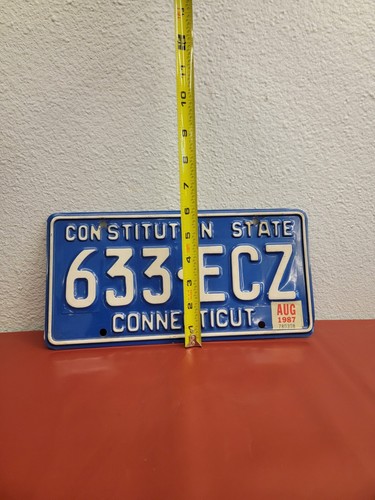 Connecticut 1987 License Plate - NICE QUALITY # 633-ECZ - Picture 12 of 12