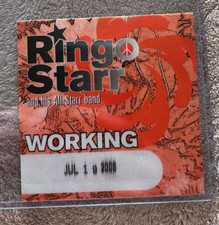 2006 RINGO STARR & HIS ALL-STARR BAND WORKING BACKSTAGE PASS