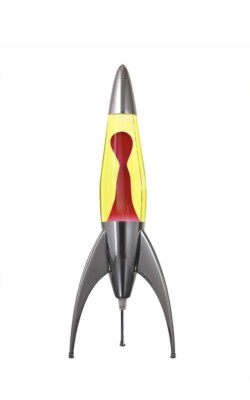 Lava Lamp by Mathmos Telstar Rocket Yellow/Red Home Decoration