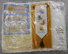 The Creative Circle Needlepoint  #2430 Bookmark Collection Embroidery Craft Art