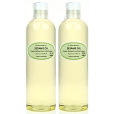 Pure Sesame Oil Refined 2 oz 4 oz 8 oz up to Gallon By Dr.Adorable Free Shipping
