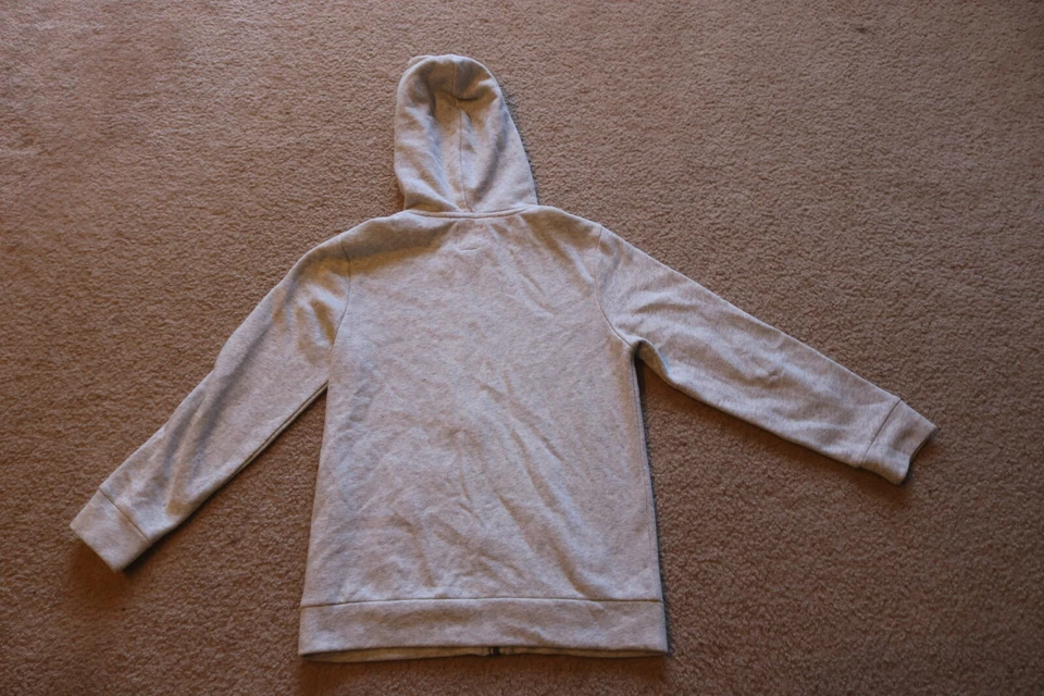 Sudadera con Capucha Old Navy Unisex Crema Cremallera Completa Mezcla Algodón Talla L 10-12 Foto 2 de 4