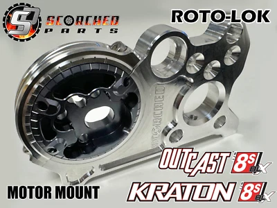 SCORCHED PARTS RC Montaje de motor Roto-Lok - para Arrma 8s Kraton y Outcast