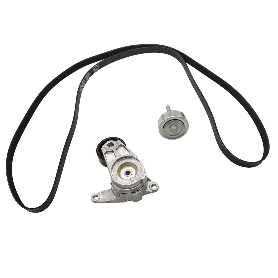 Kit de polea tensora de correa Serpentine para 10-17 Chevy Impala Limited Cadillac GMC Foto 2 de 4