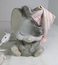 Vintage Nursery Lamp Sleeping Mouse Tested Works