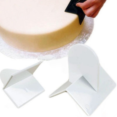 Smoother angolare spatola attrezzatura cake design lisciare pasta zucchero torta