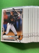 2021 Bowman Paper REED TRIMBLE Baltimore Orioles 1ST Bowman RC Rookie LOT 24