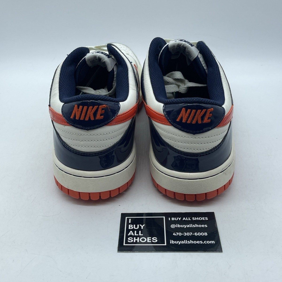 Size 11.5 Nike Dunk NG Golf Shoes Sail/Orange/Blue Leather Suede