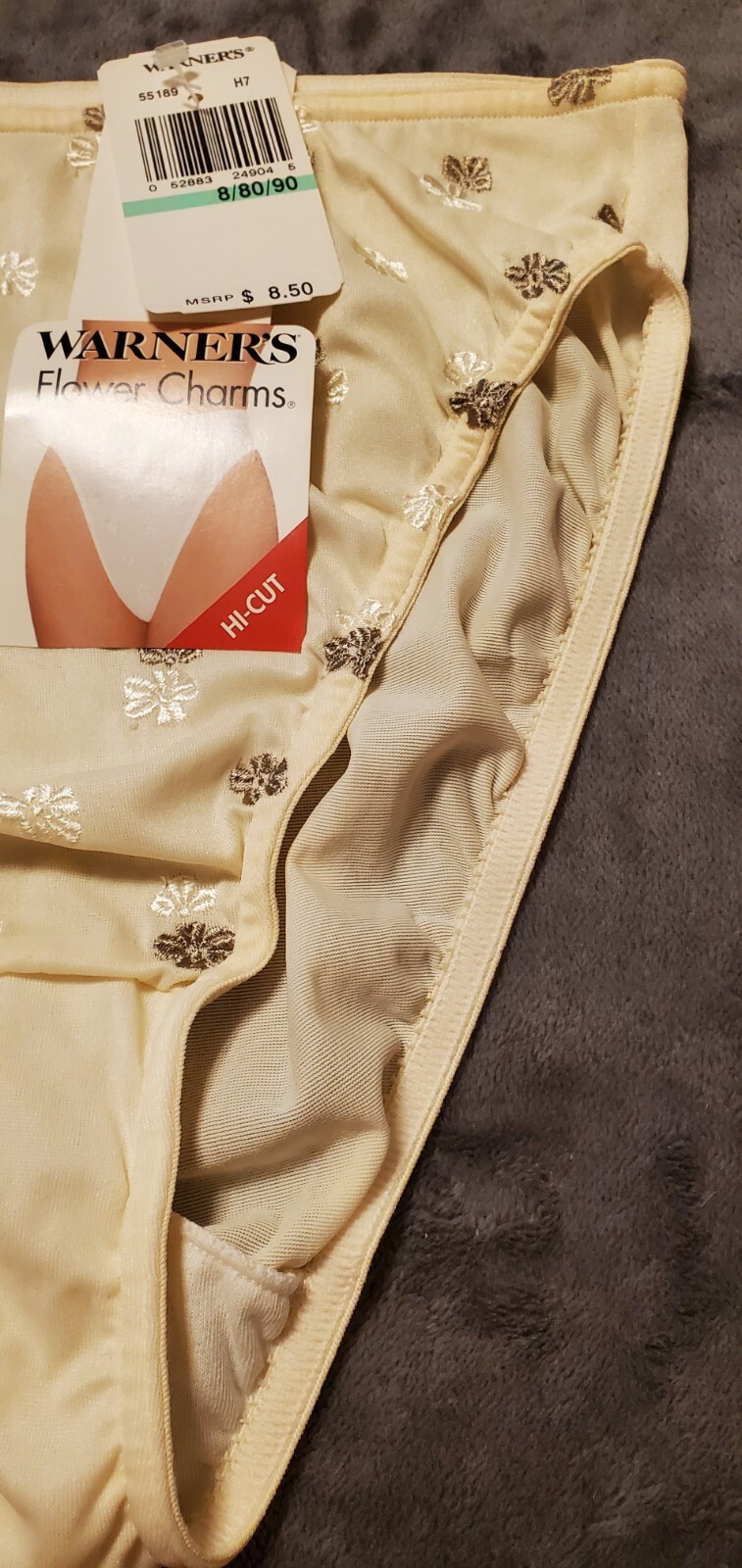 WOMENS VINTAGE IVORY FLOWER CHARMS PANTIES - SIZE 8 - NWT | eBay