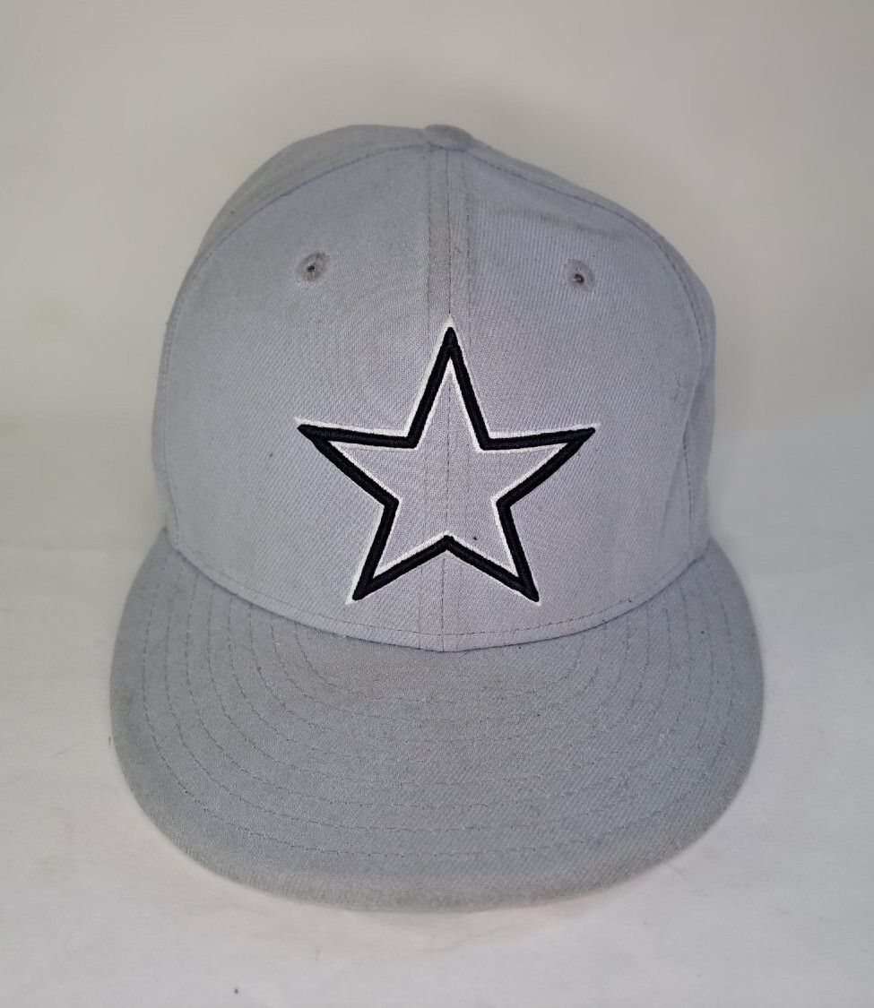 New Era 59fifty Dallas Cowboys Grey Fitted Hat 3/8 Gray