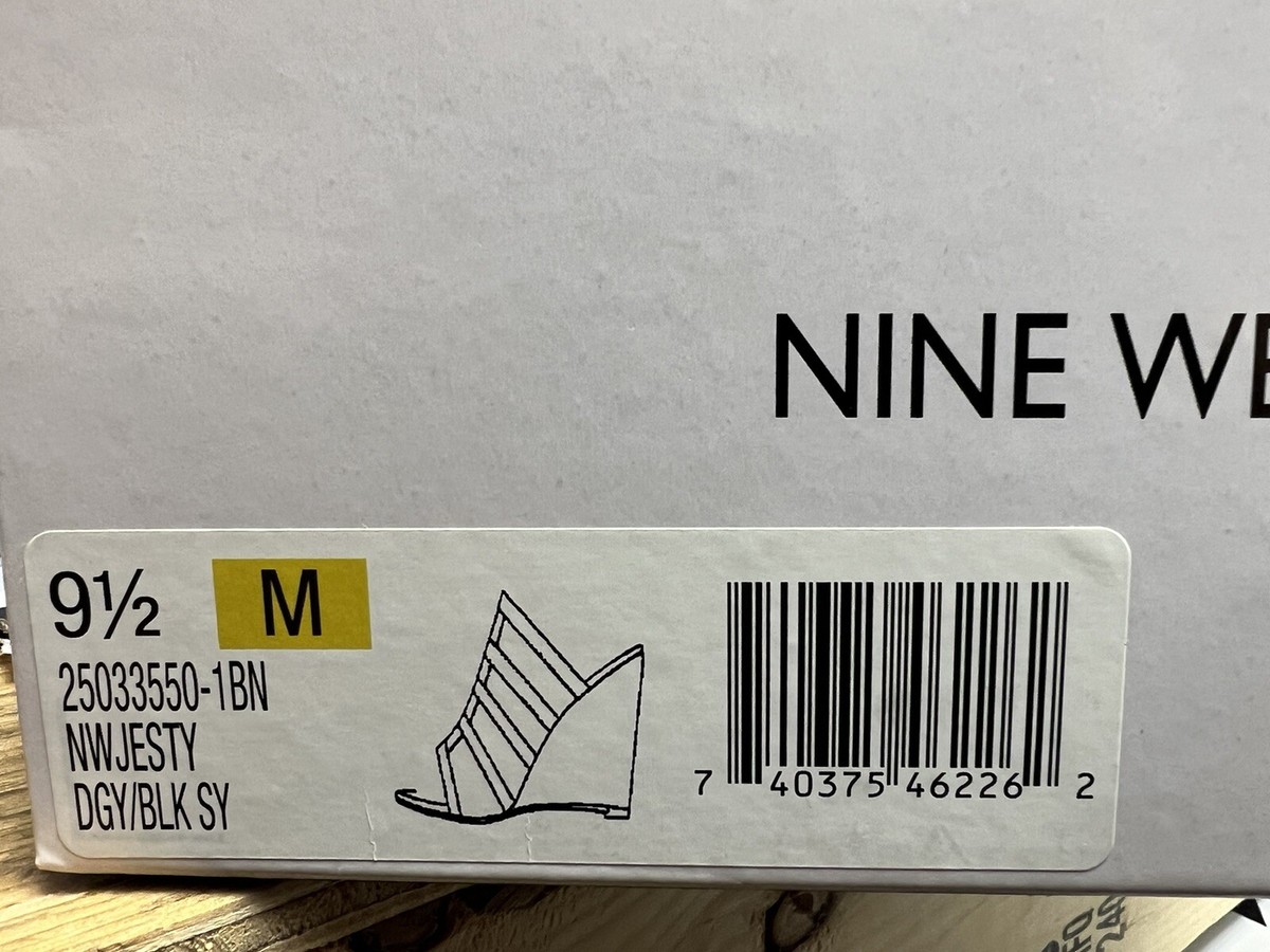 m Nine West Womens Jesty Sandal Black 9.5 M | eBay