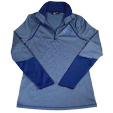 The North Face Women s Blue 100 Cinder Fleece Quarter Zip Pullover Size Medium