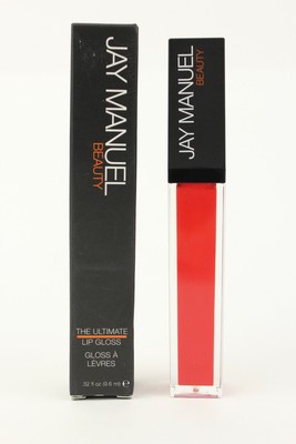 Jay Manuel Beauty The Ultimate Lip Gloss Yearning Bright Red Orange Lip Makeup