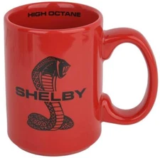 Mug - Shelby Red HIGH OCTANE Ceramic 15 oz - GT500 350 Mustang Cobra - FREE SHIP