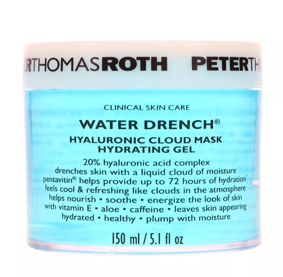 PETER THOMAS ROTH WATER DRENCH CLOUD MASK HYDRATING GEL 5.1 OZ ~ NEW DAMAGED BOX - Image 2 of 3