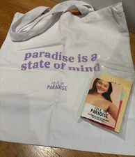 NEW Isle of Paradise Self Tanning drops Medium+Body Polish Samples& Tote bag