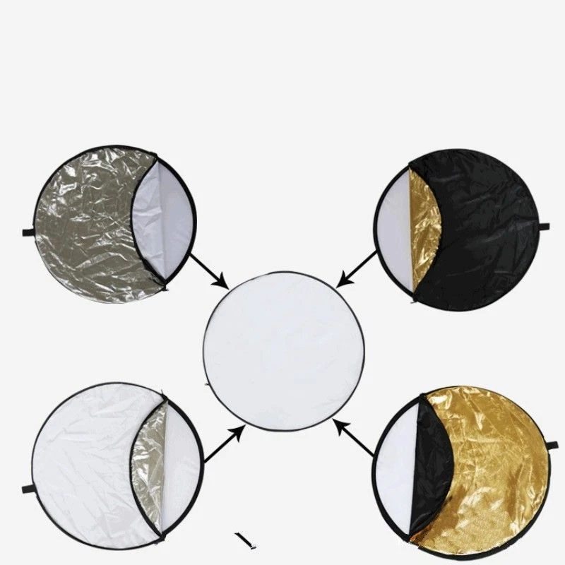 5-in-1 60cm Portable Collapsible Photographing Reflector Diffuser Lighting Tools - Image 4 of 4