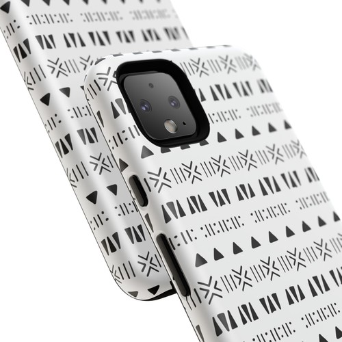 Black and White Southwestern Aztec Pattern Google Pixel Tough Cases - 第 85/131 張圖片