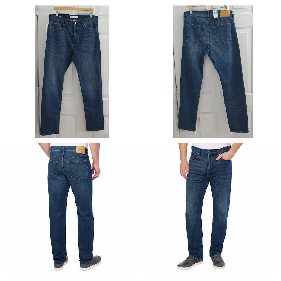 Men's Slim Straight Jean Slim Fit Blue Calvin Klein