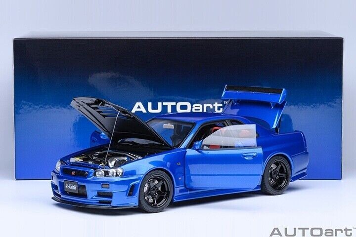 1/18 Nissan Skyline GT-R R34 Nismo Z-Tune (RHD) Bayside Blue 1/18 Nissan Skyline GT-R R34 Nismo Z-Tune (RHD) Bayside Blue