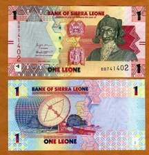 Sierra Leone, 1 Leone, 2022, P-New, UNC   revalued