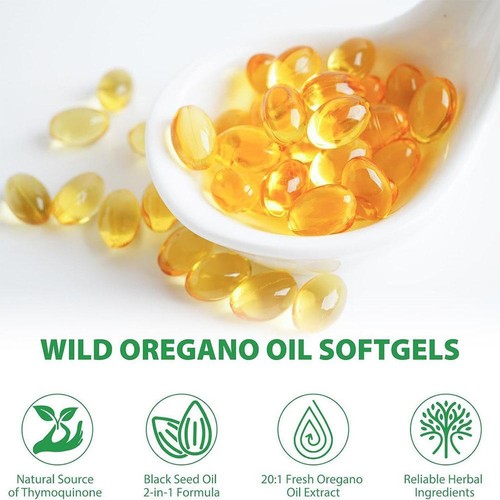 Micro Ingredients Oil of Oregano Softgels 6000mg Per Serving,300 Ct 2 in 1 - Picture 7 of 9