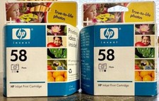 LOT of 2 OEM Genuine HP 58 PHOTO C6658AN Ink Cartridges NEW SEALED