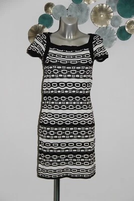 Missoni Schwarze Kleid T-Shirt Optik Jersey Baumwollmix Größe 40, Kurzarm - Bild 1 von 4