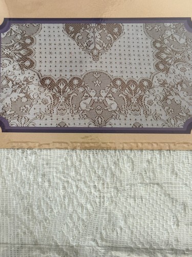 NUEVO Mantel de Encaje Tejido Scranton Primavera 60x84 Blanco Oblongo - Imagen 6 de 7