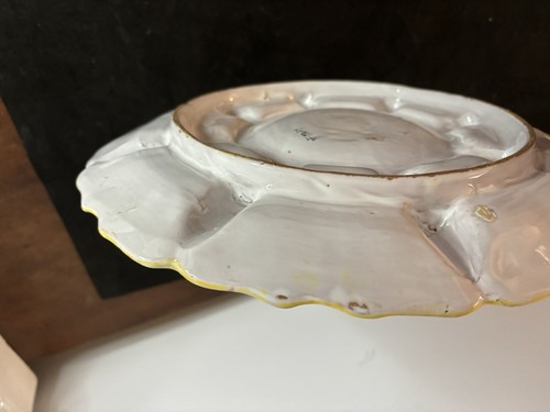 Vintage Italian Majolica Handmade Fratelli Fanciullacci Bros Plate Tray 13” - Picture 14 of 17