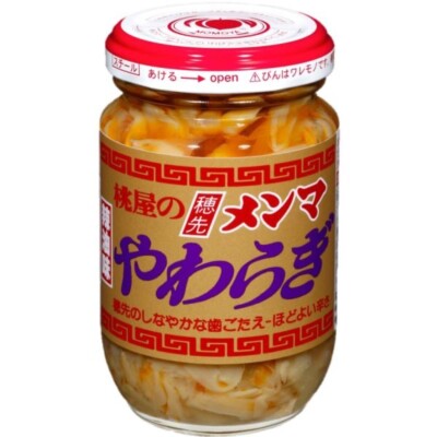 Momoya Yawaragi Japanese Bamboo Shoot in Chili oil 桃屋 穂先メンマ