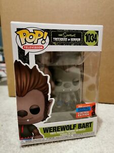 WEREWOLF BART NYCC 2020 CONVENTION EXCLUSIVE FUNKO POP SIMPSONS TREEHOUSE #1034 | eBay