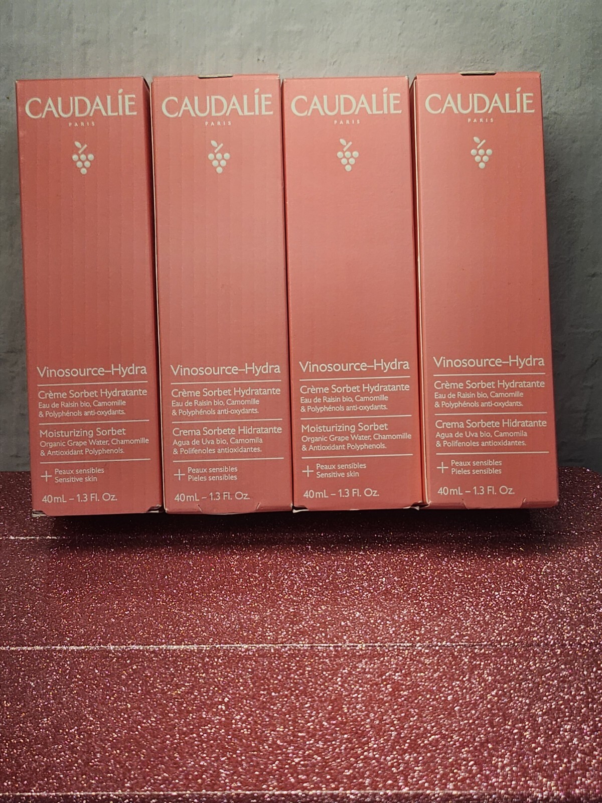 4-Pack Caudalie Vinosource Hydra Moisturizing Sorbet 1.3 oz New Sealed