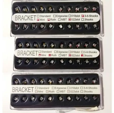 Dental Orthodontic Brackets Metal Braces Mini Roth 022 345 Hooks For Arch Wire